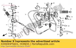 Qui puoi ordinare cavo comp., freno a mano da Honda , con numero parte 43460HP5601: