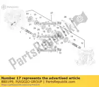 880199, Piaggio Group, 5th wheel gear aprilia  caponord dorsoduro zd4tv000, zd4tv001, zd4tva00, zd4tva01, zd4tvc00,  zd4vk000, zd4vka, zd4vk001, zd4vka01 zd4vkb000, zd4vkb001, zd4vkb003, zd4vkb00x, zd4vkb009 zd4vku00 1200 2010 2011 2012 2013 2014 2015 2016 2017, New