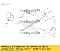 GU06753700, Piaggio Group, Soczewka kierunkowskazu moto-guzzi griso griso s e griso v ie zgulsg01 zgulsu02 850 1100 1200 2005 2006 2007 2015 2016 2017, Nowy
