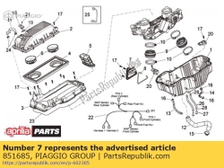 Aprilia 851685, Luchtfilterbox kap, OEM: Aprilia 851685