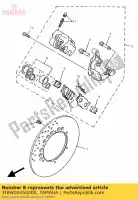 3JBW00450000, Yamaha, kit pastiglie freno yamaha xv 535 1988 1989 1990 1991 1992 1993 1995, Nuovo