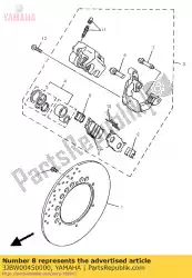 Ici, vous pouvez commander le kit de plaquettes de frein auprès de Yamaha , avec le numéro de pièce 3JBW00450000: