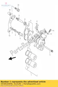 suzuki 5930026840 conjunto de pistão - Lado inferior