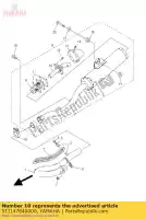 5TJ147840000, Yamaha, tubo, cauda yamaha  wr 250 450 2005 2006 2007 2008 2009 2010 2011 2012 2013 2014 2015 2016 2017 2018 2019 2020, Novo