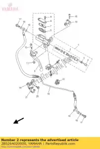 yamaha 2BS264020000 kit cylindre, maître (embrayage) - La partie au fond