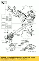 260110253, Kawasaki, fio-chumbo, bateria (-) zr1000daf kawasaki z 1000 2010 2011 2012 2013, Novo