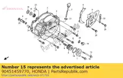 Aqui você pode pedir o arruela, impulso, 13 mm em Honda , com o número da peça 90451459770: