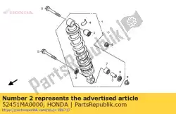 Here you can order the bush, damper lower from Honda, with part number 52451MA0000: