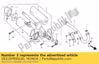 18310MEB630, Honda, t?umik komp honda crf  r crf450r 450 , Nowy