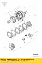Qui puoi ordinare sollevatore a frizione proiettile da Triumph , con numero parte T1170931: