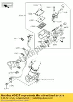 430271055, Kawasaki, plaatdiafragma ex500-a6 kawasaki el er er-6f er-6n gpx gpz gtr kle klz z zephyr zr zrx zx zxr zz r zzr 250 252 500 550 600 650 750 900 1000 1100 1200 1990 1992 1993 1994 1995 1996 1997 1998 1999 2000 2001 2002 2003 2004 2005 2006 2007 2008 2012 2013 2014, Nieuw