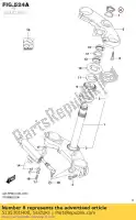 5135301H00, Suzuki, nuez, cabeza del tallo suzuki  gsx r 600 750 1000 2006 2007 2008 2009 2010 2011 2012 2014 2015 2016 2017 2018 2019, Nuevo