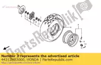 44312HB3000, Honda, col, fr. côté roue honda trx 300 400 2000 2001 2002 2003 2004 2005 2006 2007 2008, Nouveau