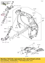 Here you can order the nut,35mm from Kawasaki, with part number 922100096: