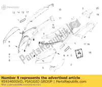 95934000VD, Piaggio Group, meia cauda     , Novo