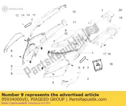 Here you can order the half tail from Piaggio Group, with part number 95934000VD: