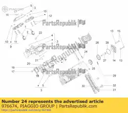 Tutaj możesz zamówić podk? Adka zwyk? A 12x6,1x2 od Piaggio Group , z numerem części 976674: