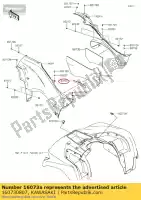 160730807, Kawasaki, isolador, tampa lateral, ove kvf75 kawasaki  brute force 750 2015 2016 2017 2018 2019 2020 2021, Novo