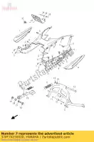 37PF74230000, Yamaha, capa, apoio para os pés yamaha yp 125 250 2010 2011 2012 2013, Novo