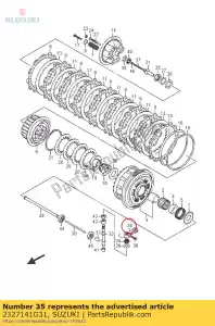 Suzuki 2327141G31 rami?, zwolnienie sprz?g?a - Dół