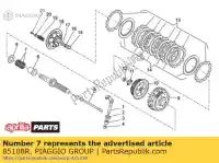 85108R, Piaggio Group, gaiola de rolos d28x33x13 aprilia  mxv rxv sxv 450 2006 2008 2009 2010 2011, Novo