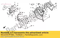 Aqui você pode pedir o parafuso, especial, 6x10 em Honda , com o número da peça 90165KTF980: