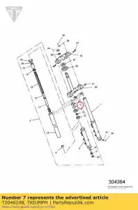 triumph T2046248 stop ring - Bottom side