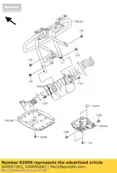 Here you can order the screw,tapping,6. 35x15 kvf360-a from Kawasaki, with part number 920097501: