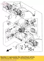 3GM149020100, Yamaha, carburateur assy 2 yamaha fzr 1000, Nouveau