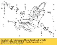 576579, Piaggio Group, Tubo de parachoques delantero gilera ice 50 1998, Nuevo