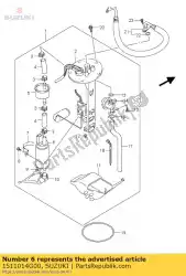 Qui puoi ordinare pompa, carburante da Suzuki , con numero parte 1511014G00: