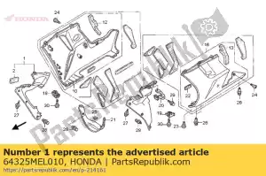 honda 64325MEL010 kap, r. innerlijk midden - Onderkant