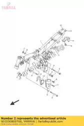 Aquí puede pedir perno, brida de Yamaha , con el número de pieza 901050809700: