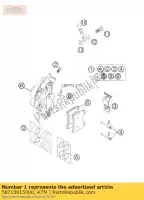 58713015000, KTM, pinza freno per. duca d'oro 99 ktm duke lc4 smc 625 640 660 1999 2000 2001 2002 2003 2004 2005 2006, Nuovo