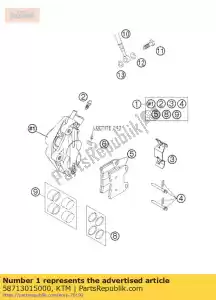 ktm 58713015000 étrier de frein pour. duc d'or 99 - La partie au fond