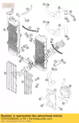 Ici, vous pouvez commander le radiateur r / s (45335) lc4 '99 auprès de KTM , avec le numéro de pièce 57935008000: