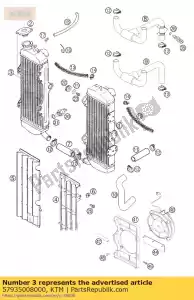 ktm 57935008000 radiateur r / s (45335) lc4 '99 - La partie au fond