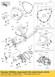 Here you can order the pin ej650-a1 from Kawasaki, with part number 920431588: