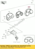 250230106, Kawasaki, cover-meter astuccio zx1400fffa kawasaki  zzr 1400 2012 2013 2014 2015 2016 2017 2018 2019 2020 2021, Nuovo