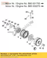 46032000144, KTM, cubo prim.dr.w.clutch 23:75 '99 ktm sx xc 60 65 1998 1999 2000 2001 2002 2003 2004 2005 2006 2007 2008, Novo