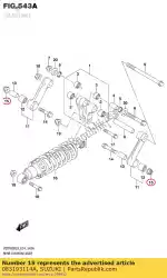 Here you can order the nut from Suzuki, with part number 083193114A: