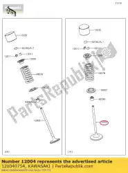 Ici, vous pouvez commander le 01 soupape d'admission auprès de Kawasaki , avec le numéro de pièce 120040754: