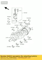 920151715, Kawasaki, nut,connecting rod,7m kawasaki zxr  l h zx400 r m j zxr400 400 , New