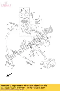 yamaha 5C3258550000 tuleja, membrana - Dół