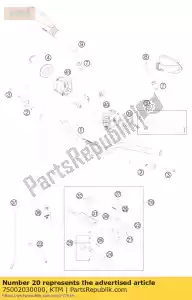 ktm 75002030000 cilindro mestre cpl. 11mm 07 - Lado inferior