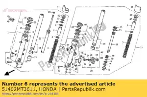 Honda 51402MT3611 cuello, primavera - Lado inferior