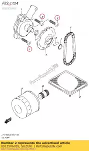 suzuki 0912506035 tornillo - Lado inferior