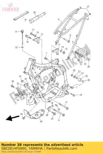 yamaha 5BE2814F0000 caixa, vela de ignição - Lado inferior