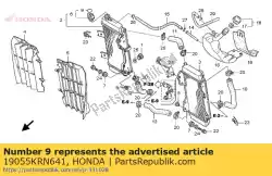 afdichting, radiatordop (engels van Honda, met onderdeel nummer 19055KRN641, bestel je hier online: