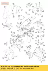 ktm 6000805000084 couvercle latéral l / s argent 03 - La partie au fond